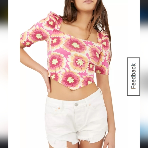 Free People Tops - Free People Floral Cotton Top